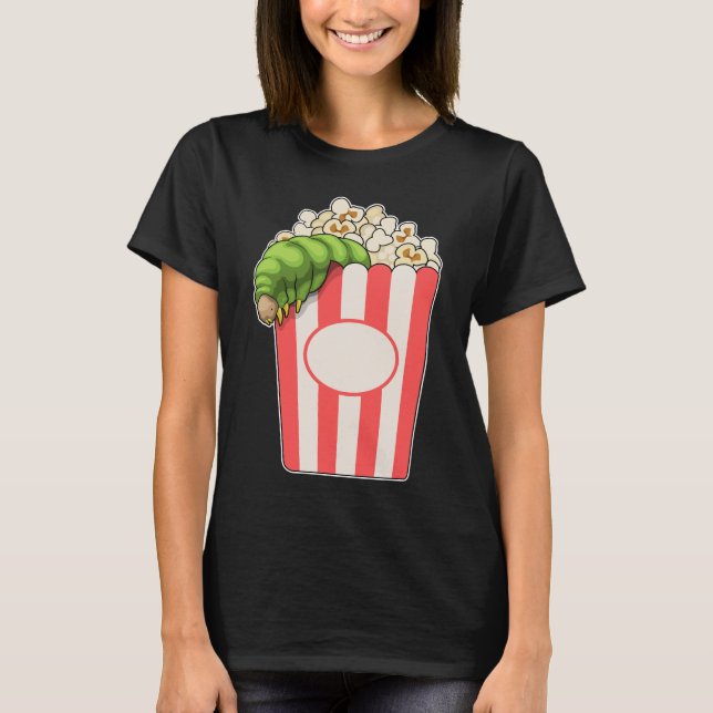 Camiseta Popcorn de lagartas (Frente)