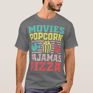 Camiseta Popcorn Movie Lovers Assistindo Noite