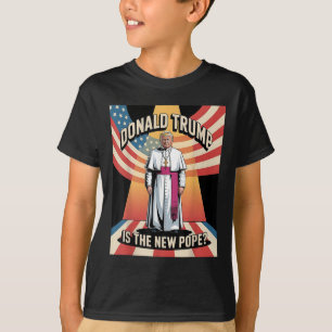 Camiseta Pope &amp Engraçado; Presidente Donald Trump, Cató