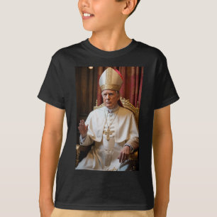 Camiseta Pope Trump Engraçado Presidente Trump Quer Ser O N