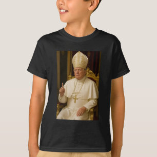 Camiseta Pope Trump Engraçado Presidente Trump Quer Ser O N