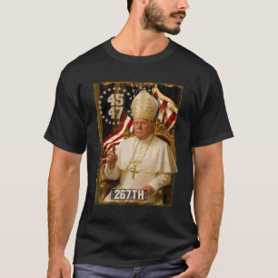 Camiseta Pope Trump Engraçado Presidente Trump Quer Ser O N