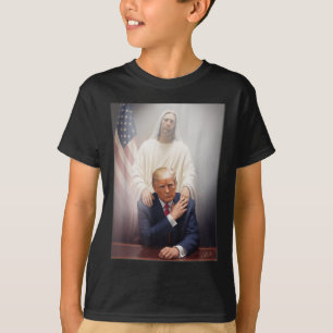Camiseta Pope Trump Funny Trump Vaticano Christian Retro Ch