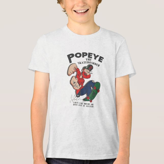 Camiseta Popeye O Skateboarder (Frente)