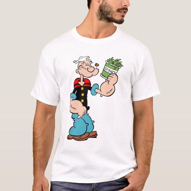 Camiseta Popeye the Sailor with Spinach (Frente)
