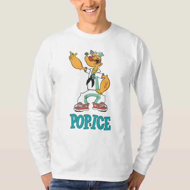 Camiseta Popeye Vintage - Paródia de 1990 (Frente)
