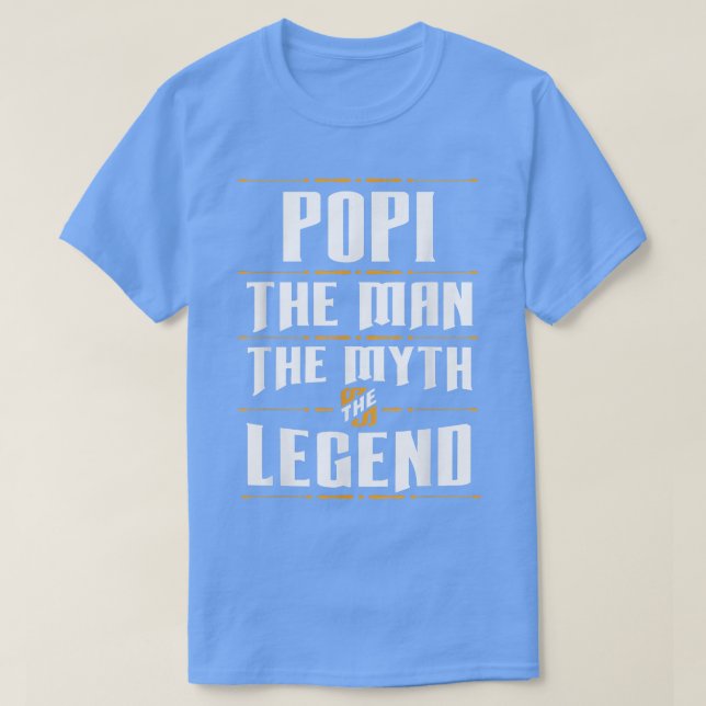 Camiseta Popi Man Myth Legend Avô (Frente do Design)