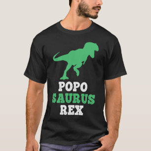 Camiseta Popo-saurus Rex Dino Dinossauro Engraçado Poposaur