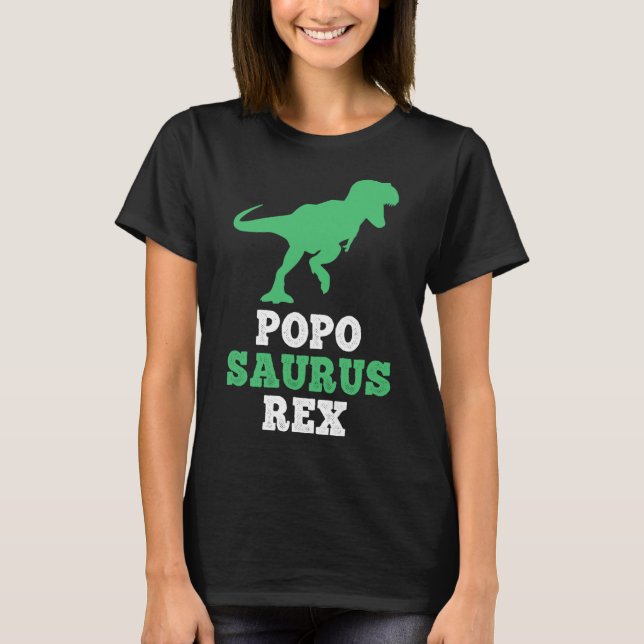 Camiseta Popo-saurus Rex Dino Dinossauro Poposaurus Engraça (Frente)