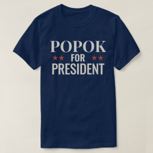 Camiseta Popok para Presidente ★ Apoiado por Crispy Campaig