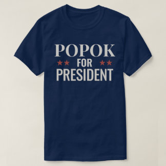 Camiseta Popok para Presidente ★ Apoiado por Crispy Campaig