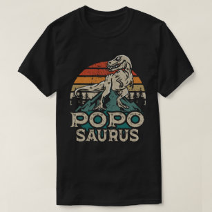 Camiseta Poposauro Dinossauro Vovô Dia de os pais Saurus