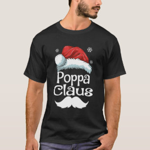 Camiseta Poppa Claus Correspondendo Família Natal Pijamas X