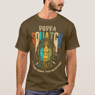 Camiseta Poppa Squatch  Funny Bigfoot Sasquatch Fathers Day