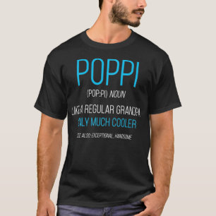 Camiseta Poppi Presente Como Um Costume De Definição De Avô