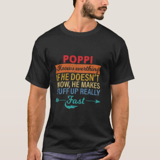 Camiseta Poppi sabe tudo que o avô é o dia de d