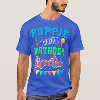 Camiseta Poppie Da Parte Do Sorvete De Aniversário