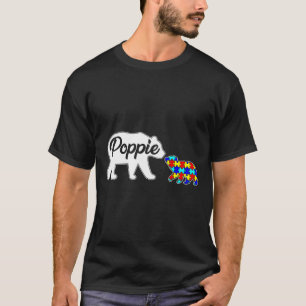Camiseta Poppie Urso Autismo Consciência Amor Amparo Famíli