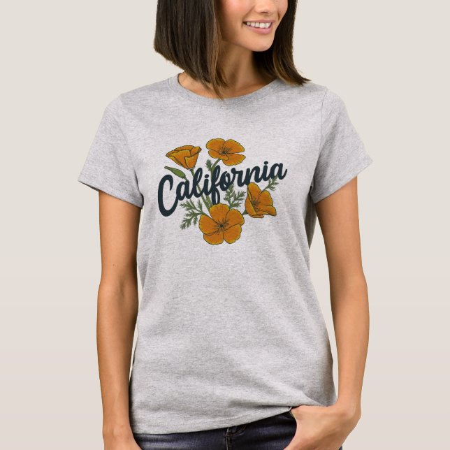 Camiseta Poppies da Califórnia (Frente)