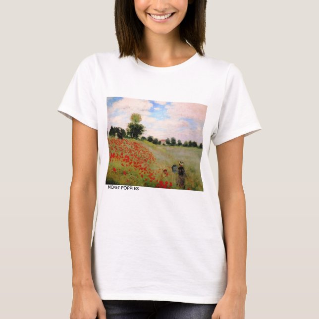 Camiseta Poppies Monet (Frente)