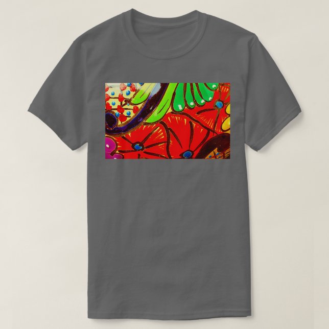 Camiseta Poppies vermelhos Talavera (Frente do Design)