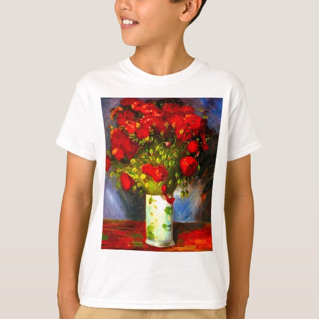 Camiseta Poppies Vermelhos Van Gogh (Frente)