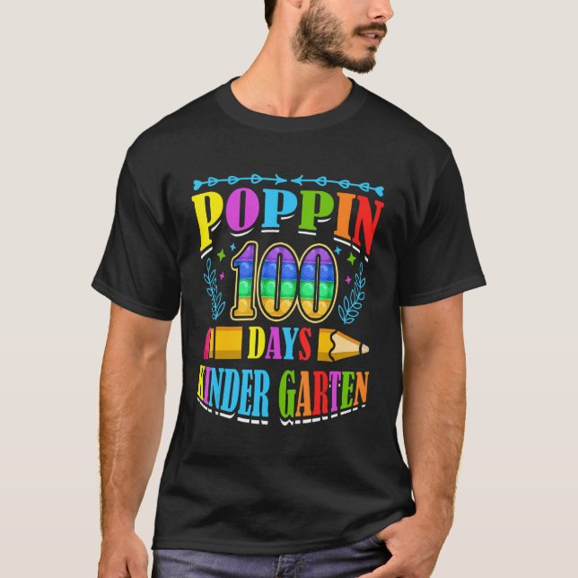 Camiseta Poppin 100 Dias Escolar Infantil P (Frente)