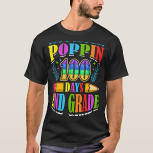 Camiseta Poppin 100 Dias, Grau segundo, Primária, Criança E