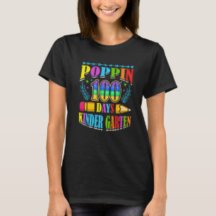 Camiseta Poppin 100 Dias Jardim de Infância Aluno Escolar P