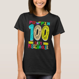 Camiseta Poppin 100 Dias Pré-Coler Dinossauro Ensino de Ens
