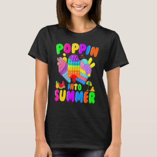 Camiseta Poppin Em Sorvete De Verão No Último Dia Do Ensino