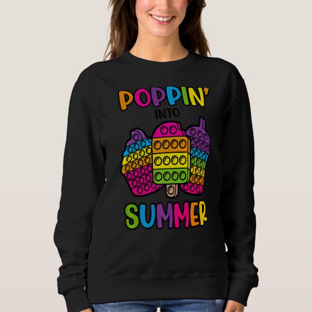 Camiseta Poppin' In Summer Fidget Pop It Sorvete Cupcak (Frente)