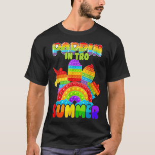 Camiseta Poppin no Pop de Verão, Fidget Toy Unicorn