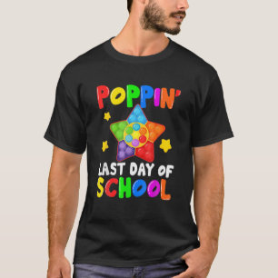 Camiseta Poppin No Último Dia De Crianças De Fidget Na Esco