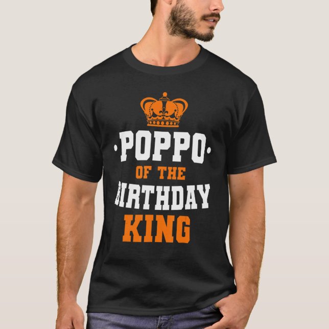 Camiseta Poppo Da Coroa Do Partido Rei Aniversário Celebr (Frente)
