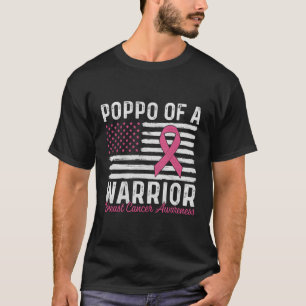 Camiseta Poppo De Um Guerreiro K Mês de consciência do cânc