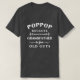 Camiseta Poppop | Avô é para Dia de os pais Cara antiga (Frente do Design)
