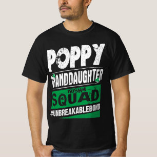 Camiseta Poppy Avô Irish Squad Unquebrável