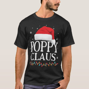 Camiseta Poppy Claus Família Natal Correspondendo Papais no