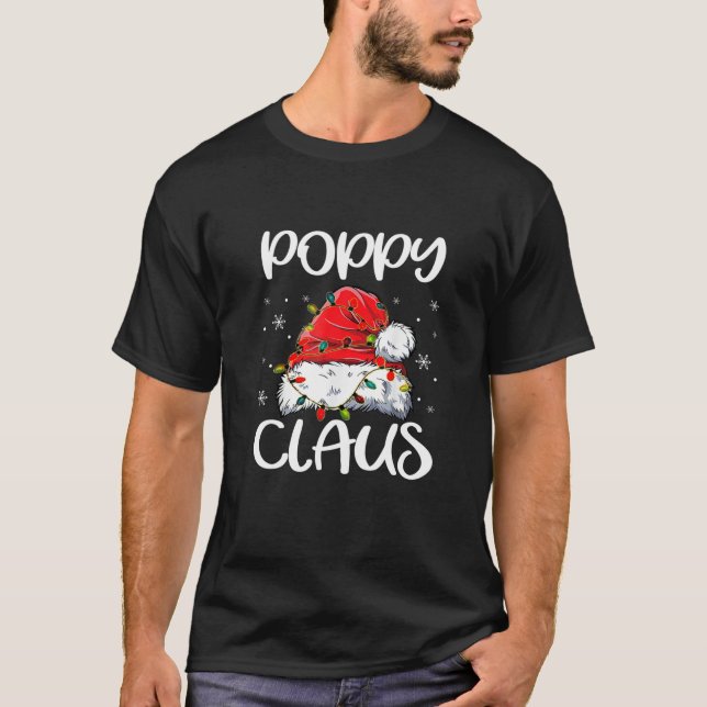Camiseta Poppy Claus Natal Família Pajama Matando Xmas (Frente)