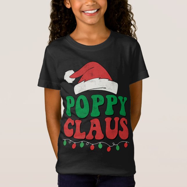 Camiseta Poppy Claus Papai noel Noite de Natal Correspondên (Frente)