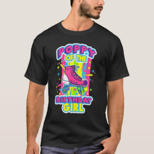 Camiseta Poppy Da Rapariga De Aniversário Skates De Caipira