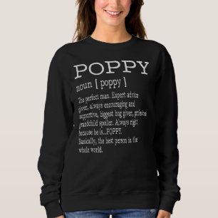 Camiseta Poppy Definition Poppy Dictionary For Men Grandpa