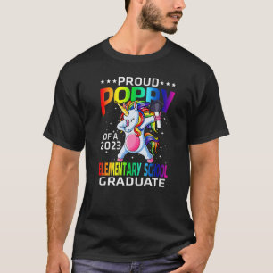Camiseta Poppy Orgulhosa De Um Unicórnio Do Formando Elemen