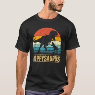 Camiseta Poppy Saurus Rex Dinosaur Poppysaurus Funny Pai