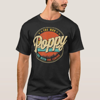 Camiseta Poppy The Man The Myth The Legend Men Retro Decor