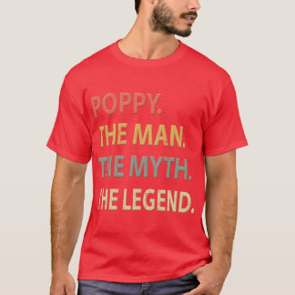 Camiseta Poppyhe Manhe Mythhe Legend vintage