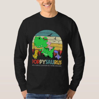 Camiseta Poppysaurus Como Um Avô Normal Mas Mais