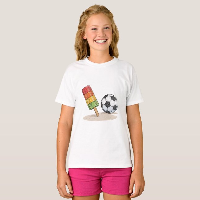 Camiseta Popsicle and soccer ball (Frente Completa)