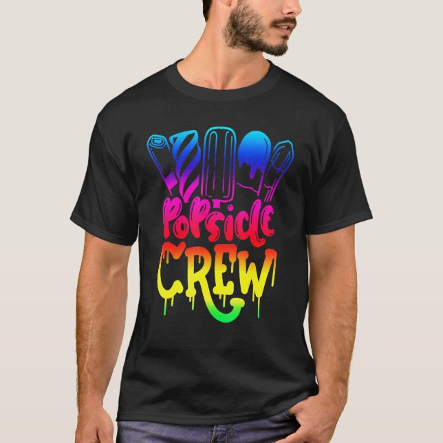 Camiseta Popsicle Crew Divertido Summertime Ice Lolly Summe (Frente)